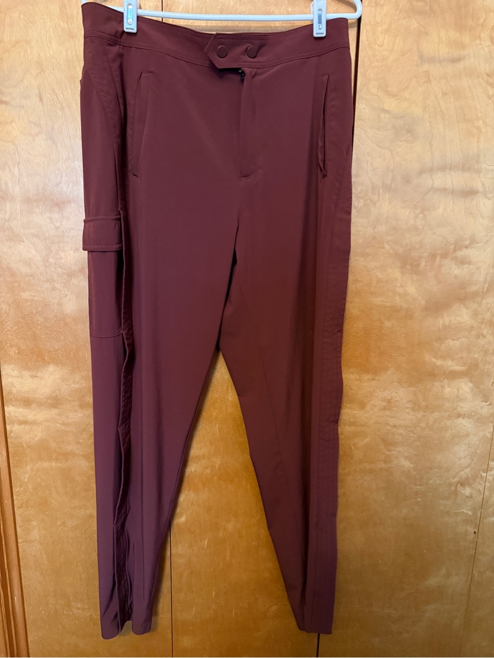 Athleta Uptown Ankle Pants Cognac Brown Women size 10 Tall